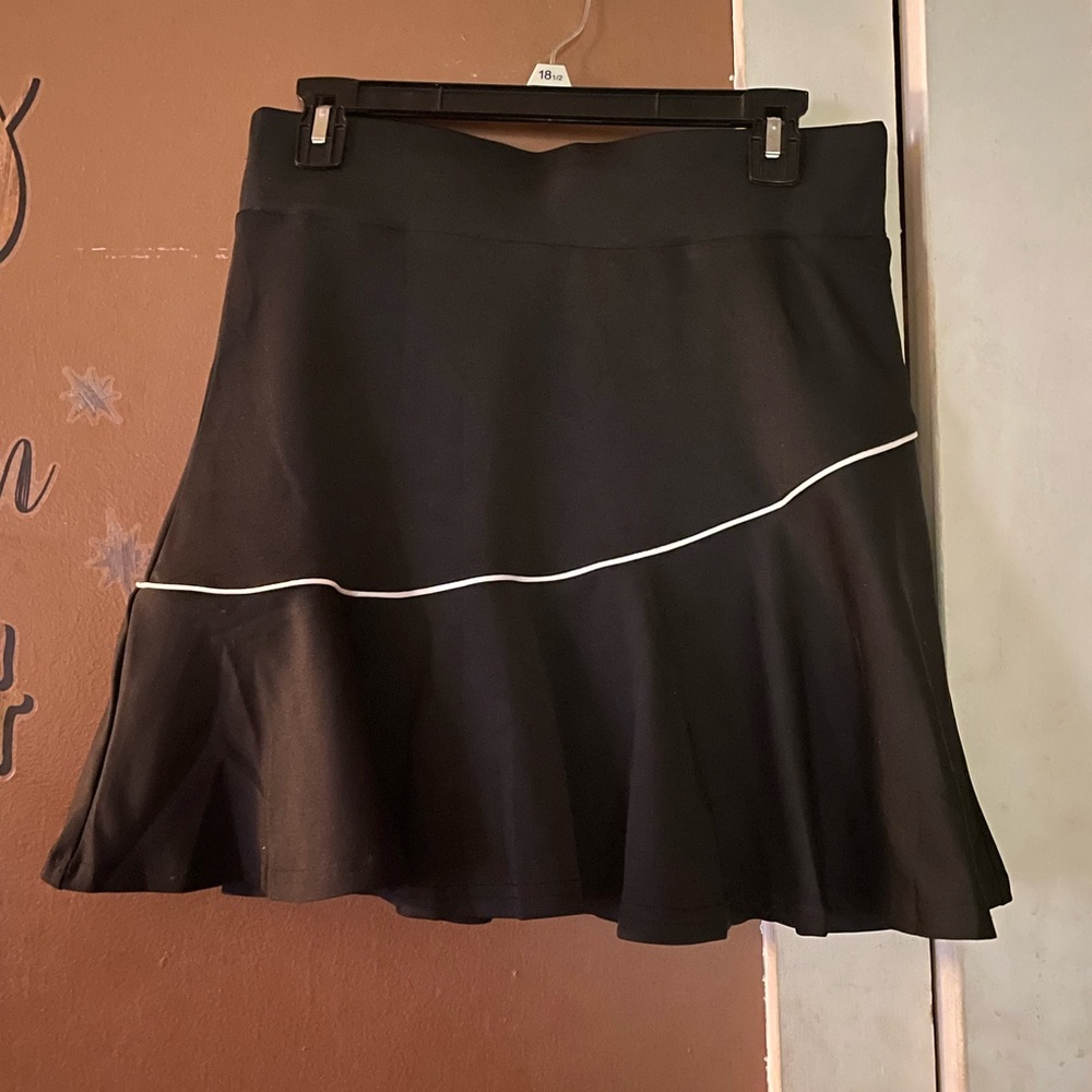 Black and White Tennis Skort